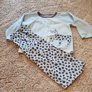 Carter's Kids Pajama Set - Light Blue and Brown